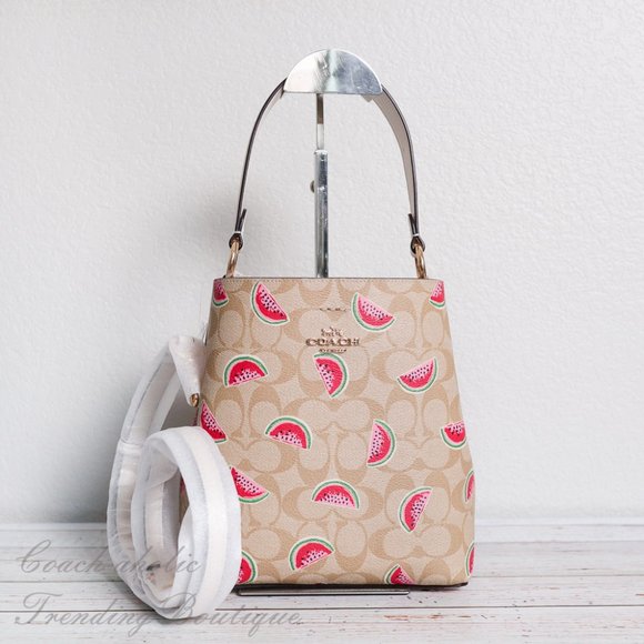 Coach Handbags - NWT Coach Small Town Bucket in Signature Canvas